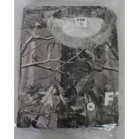 FTP Grey Camo Logo Tee XL NEW realtree camouflage - Picture 1 of 2
